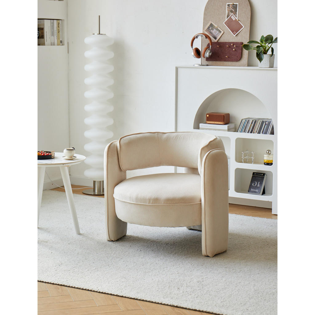 Thumbnail - Nordlys Sessel, Beige, Textil, 85x71x79 cm, Wohnzimmer, Sessel, Polstersessel