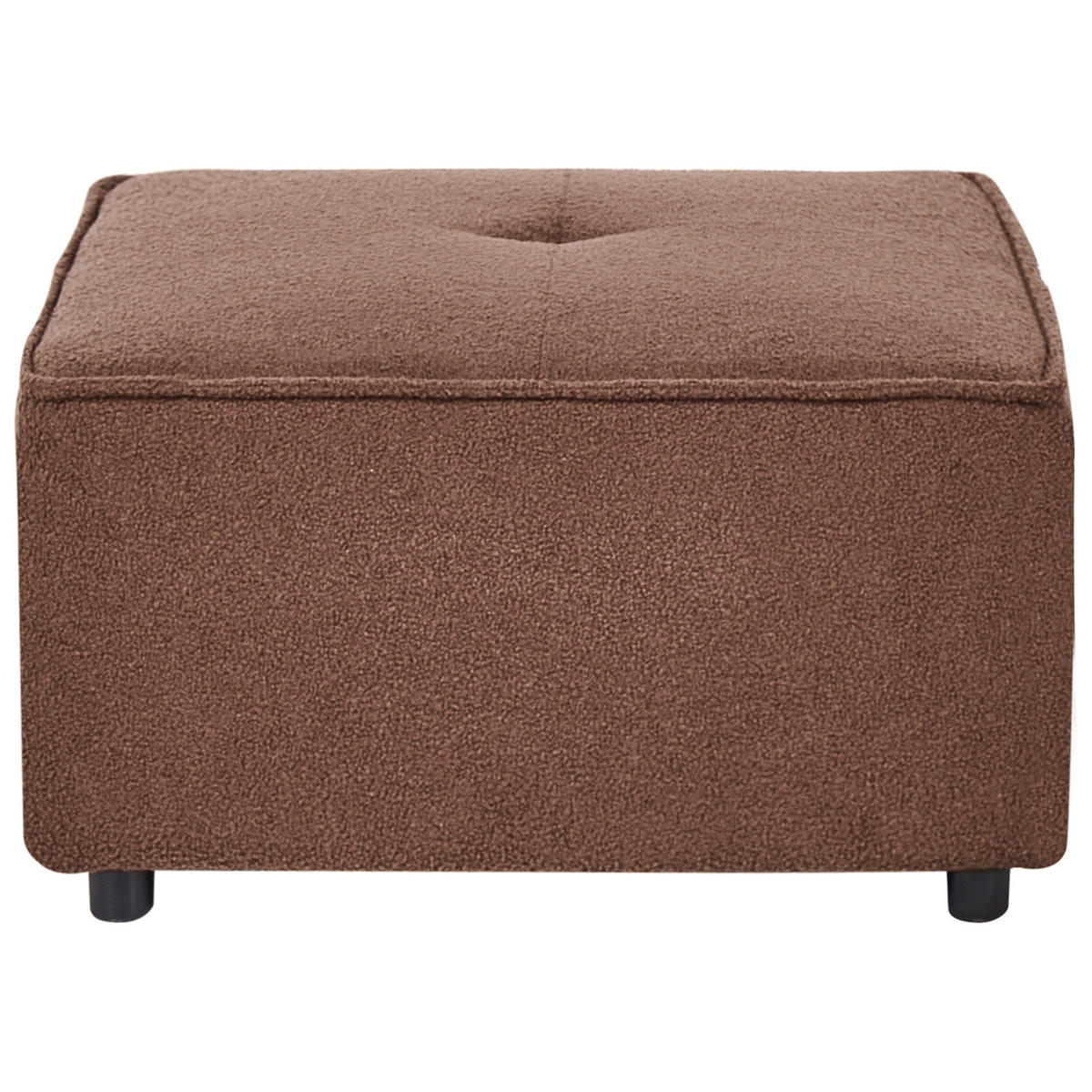 OTTOMANE Bouclé Braun Axebo - Braun, Textil (70/42/70cm) - Beliani