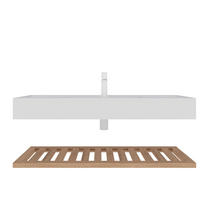 WASCHTISCH Naturfarben und Weiß 120/46/21 cm - Naturfarben, Holz (120/20.7/46cm) - PANGIVO