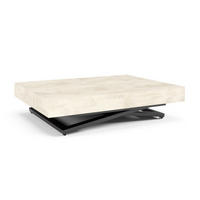 TISCH Weiß SIENNA Modern U-Förmige Beine Chromix - Weiß, Holzwerkstoff (80/80/80cm) - Sepro Meble