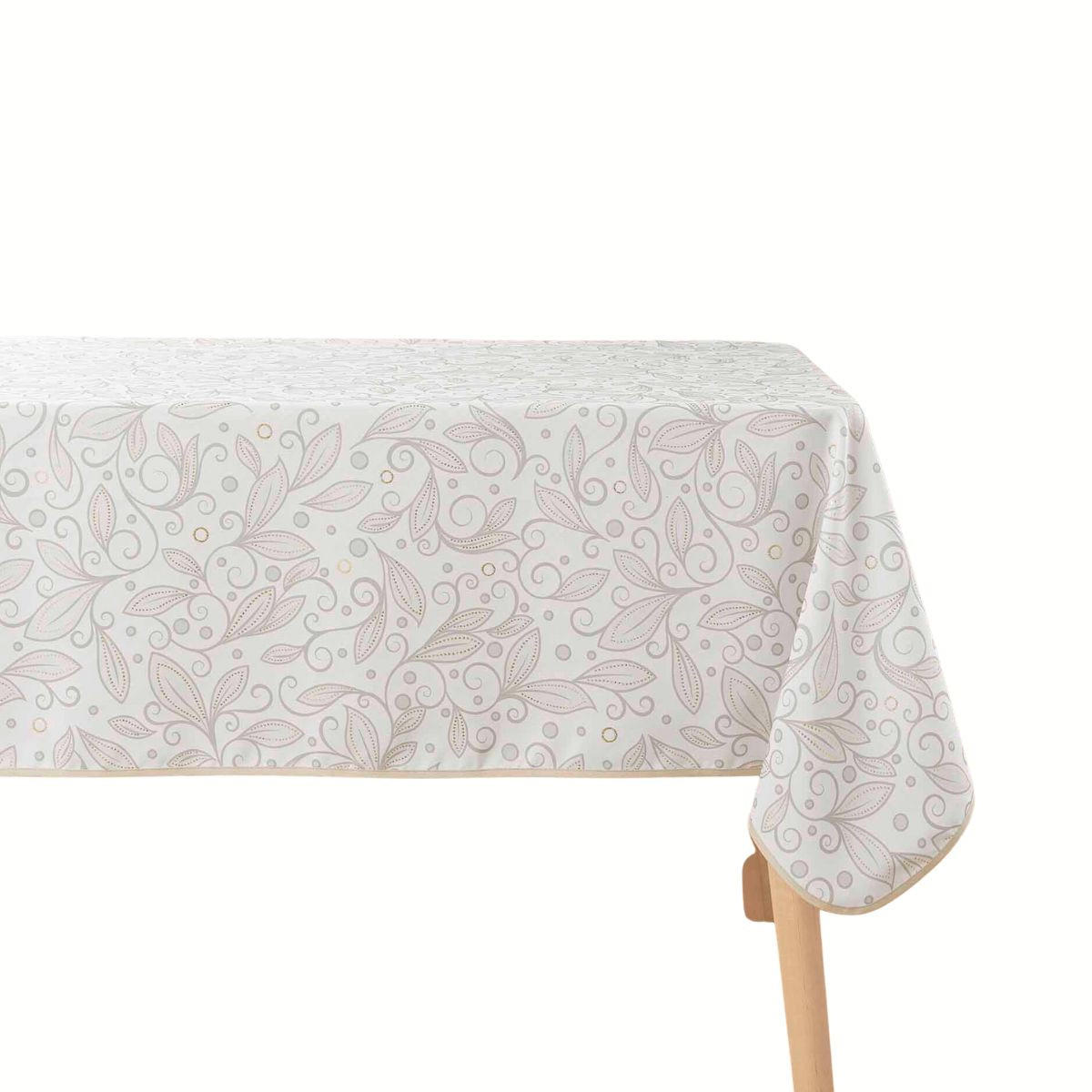 TISCHDECKE Leya 145/240 cm - Beige, Textil (145cm) - Douceur d´intérieur