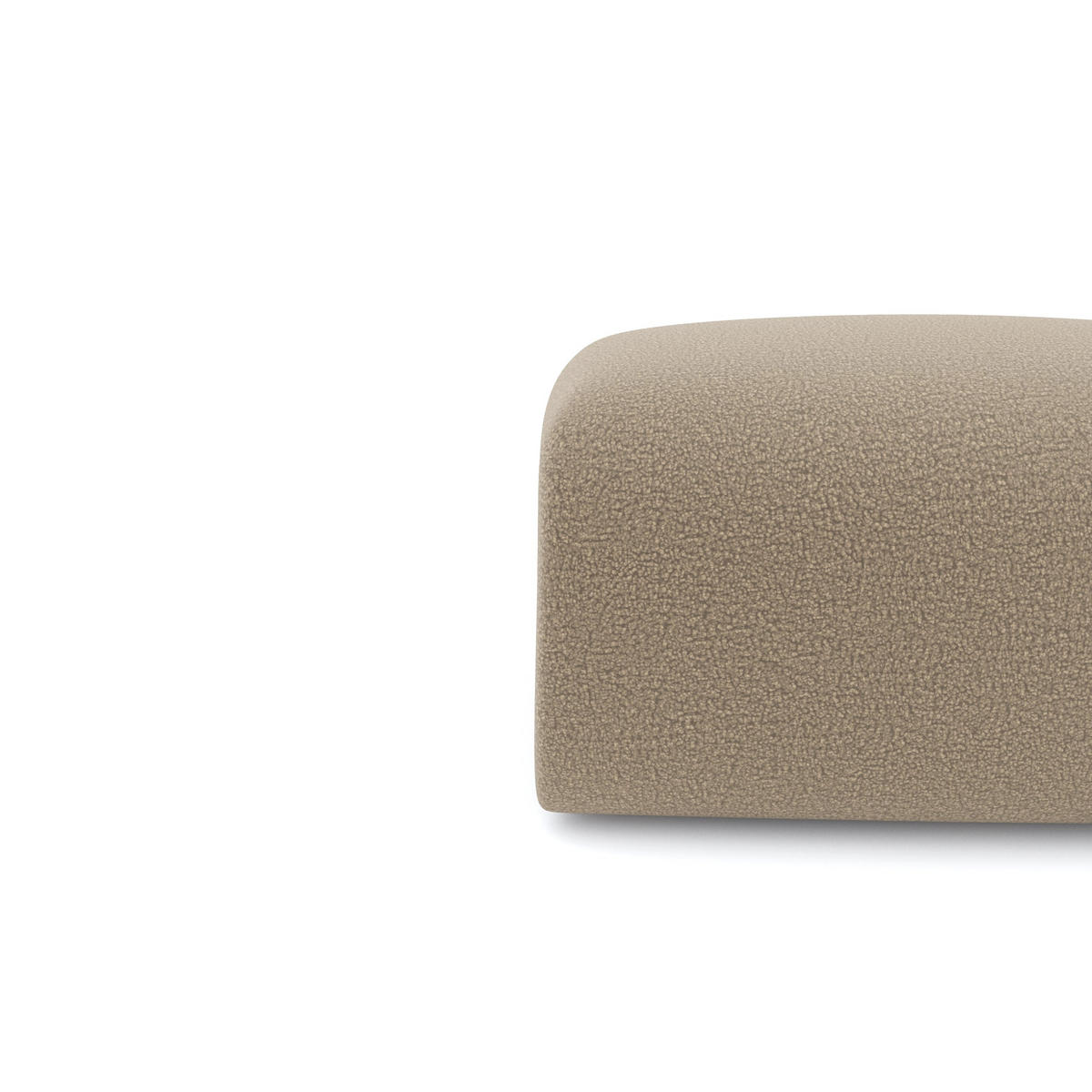 SITZKISSEN Bouclé-Stoff Taupe 75cm - Taupe, Textil (75/45/75cm) - Sia Home