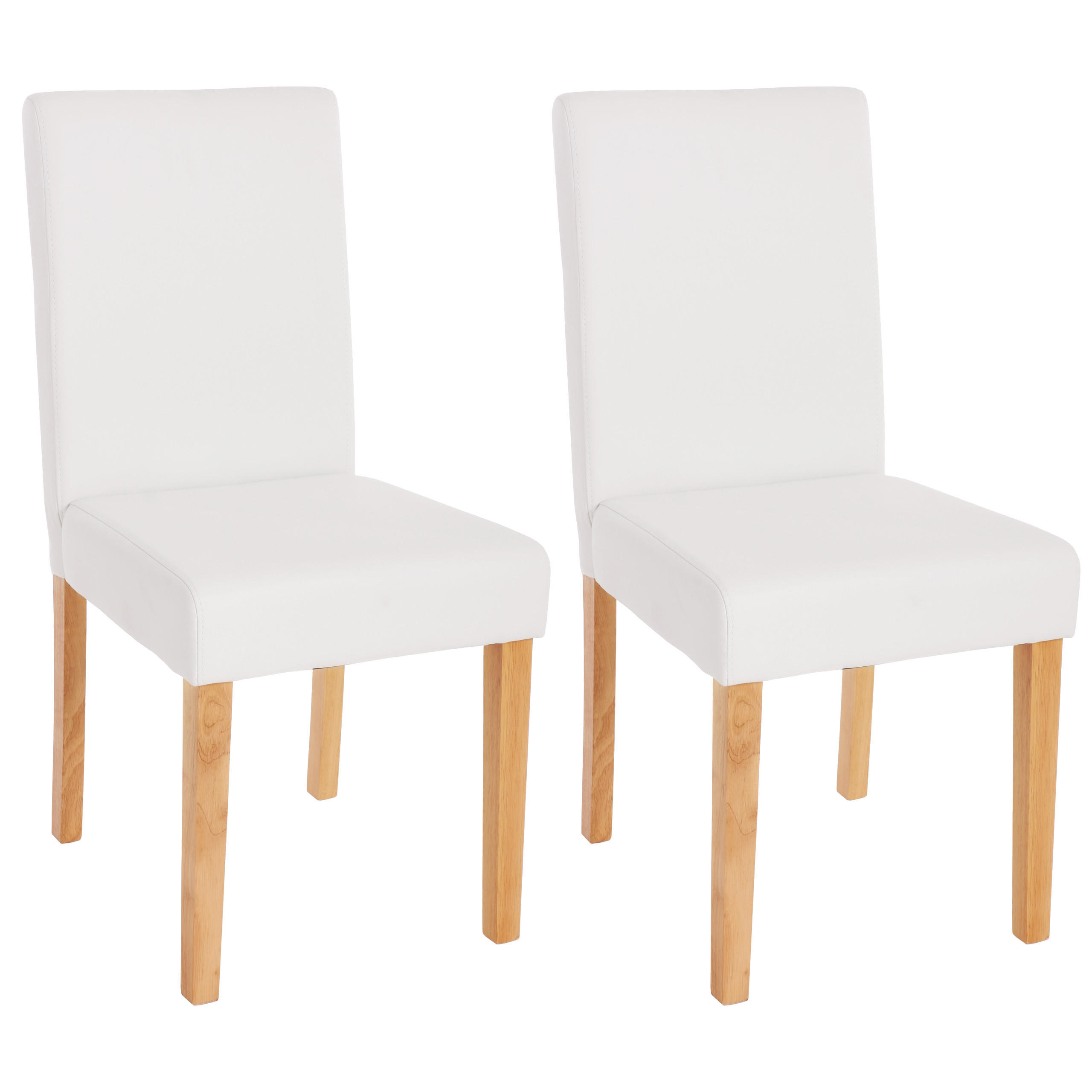 ESSZIMMERSTUHL Weiß 2er-Set - Weiß, Textil (43/90/56cm) - MCW