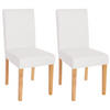 ESSZIMMERSTUHL Weiß 2er-Set - Weiß, Textil (43/90/56cm) - MCW
