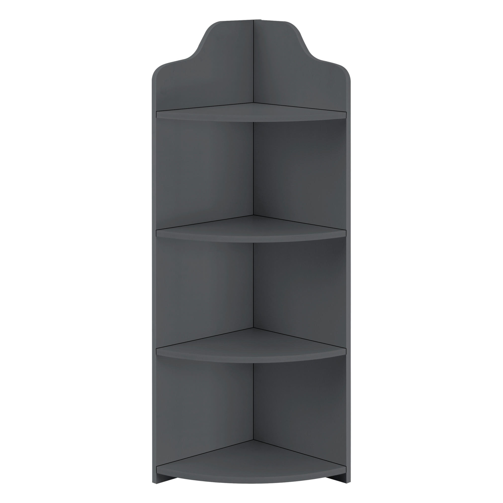 ECKREGAL Bjurholm - Dunkelgrau, Kunststoff (28/90/28cm) - [en.casa]