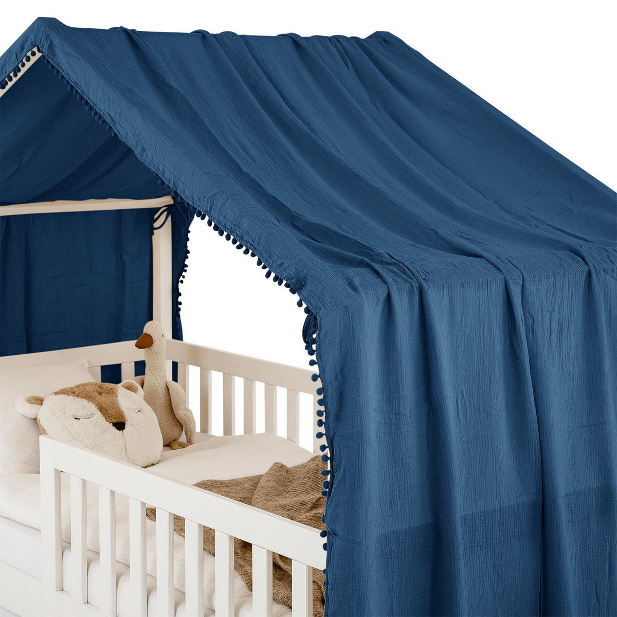 BETTHIMMEL FÜR HAUSBETT LIAN blau - Blau, Textil - IDIMEX