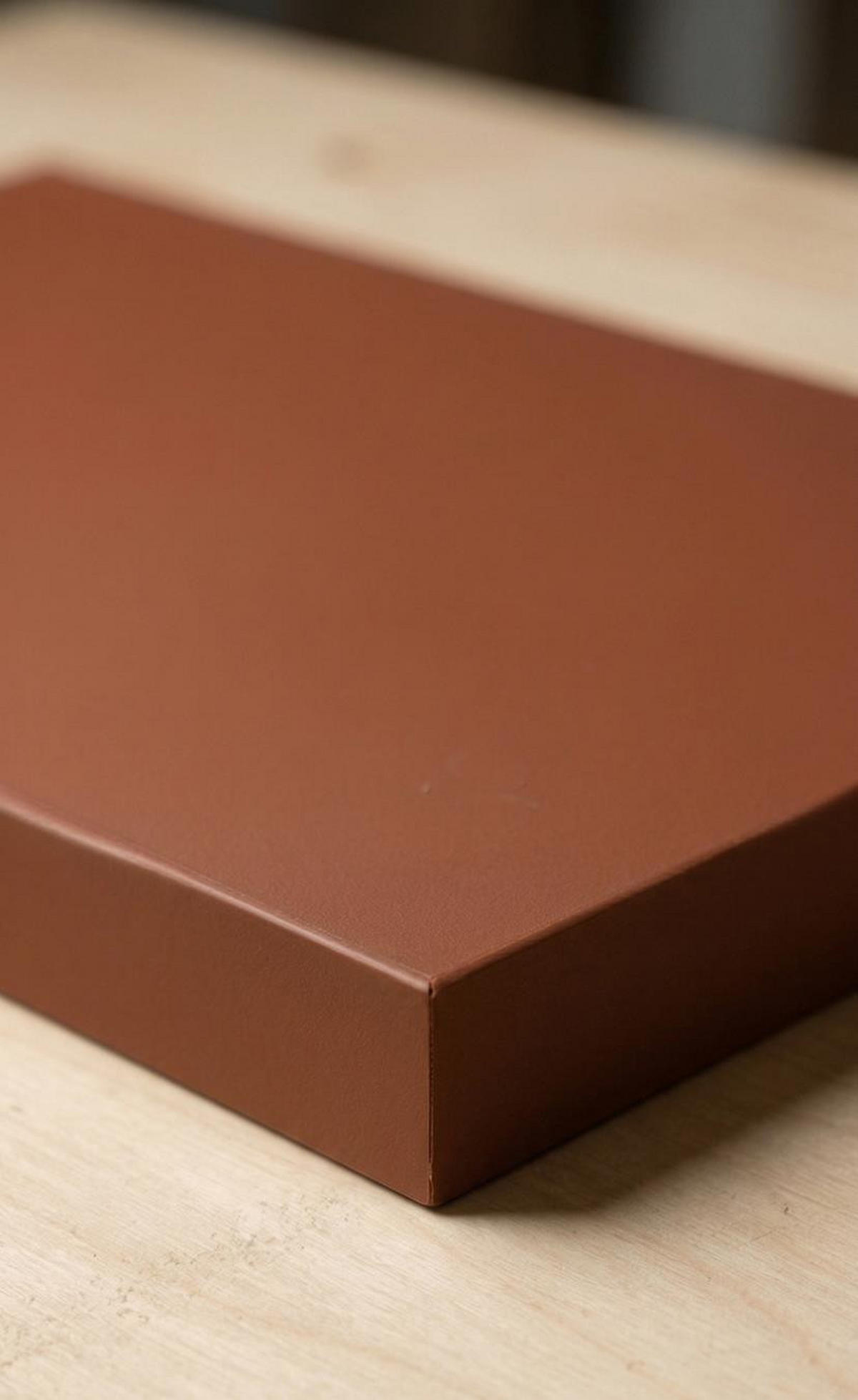 NACHTTISCH Genua d-lux Rot, mit Zwei Schubladen, Grifflos - Rot/Schwarz, Holzwerkstoff/Metall (43/48/34cm) - Bettso