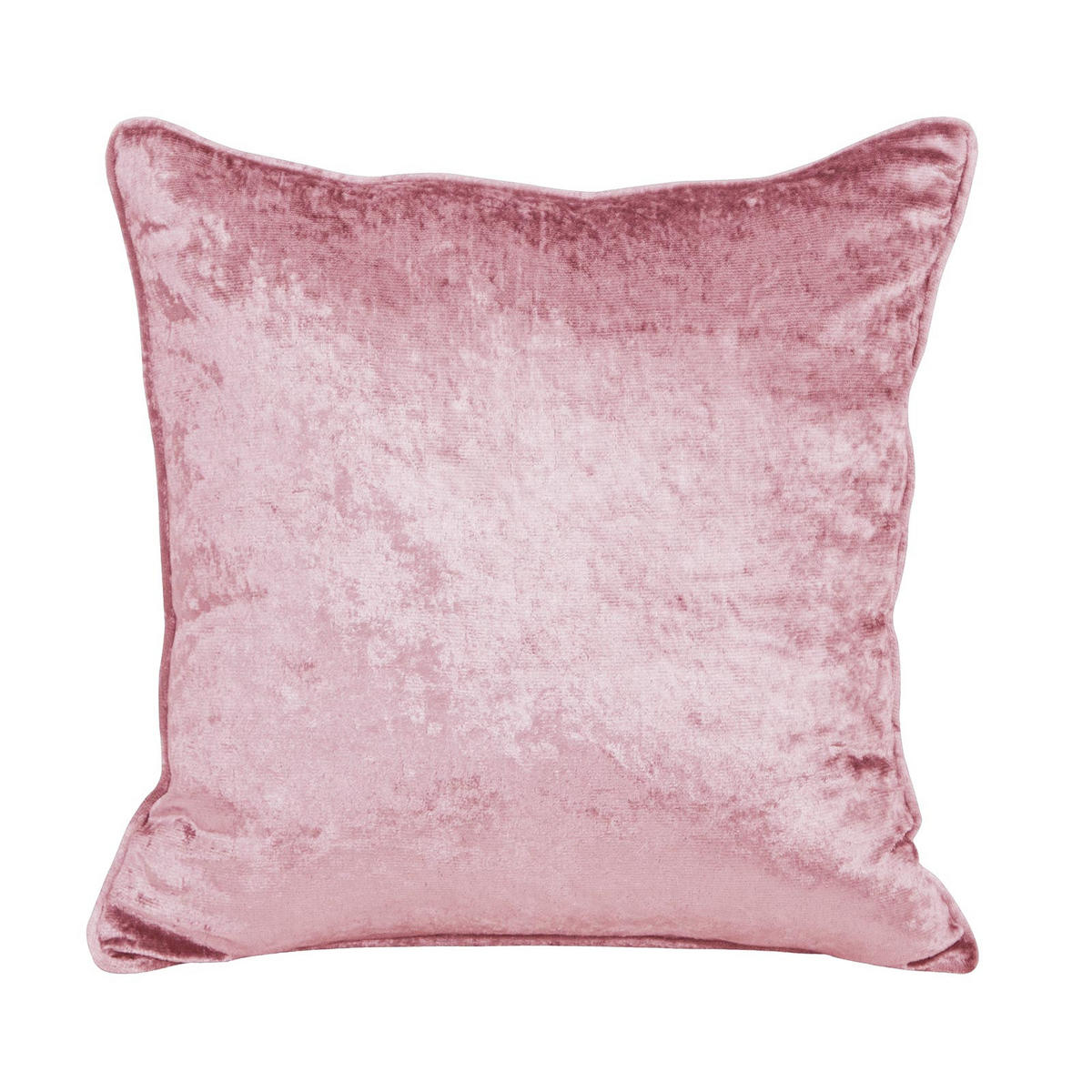 KISSENHÜLLE Pannesamt rosa 60/60 cm - Rosa, Textil (60/60cm) - Homescapes