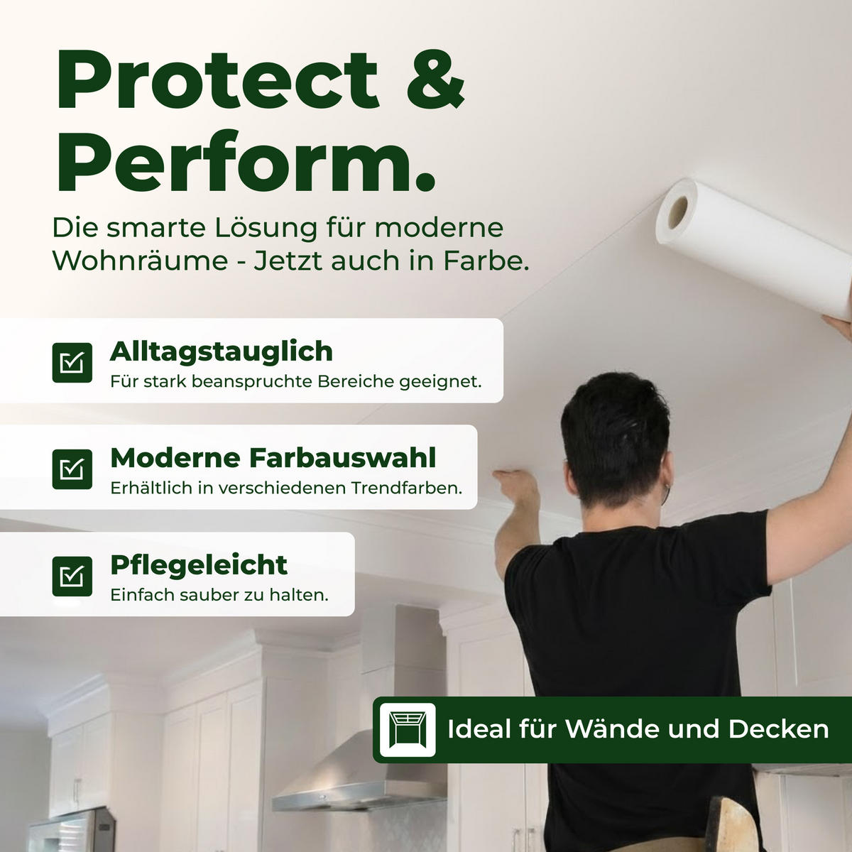 PROTECT Tapete Hellgrau 1x10,05x0,53m - Grau, Papier (0.53/0.1cm)