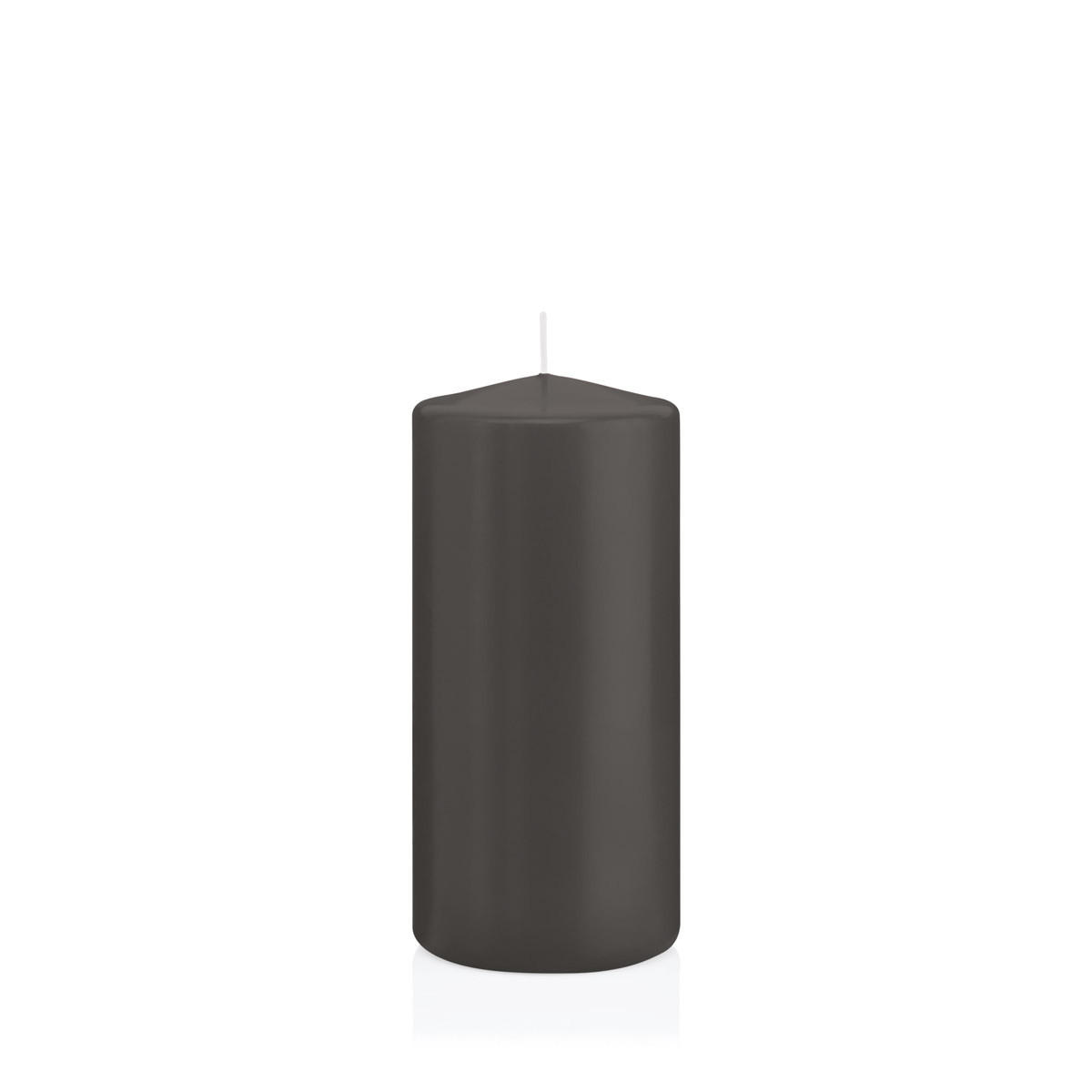 Wiedemann Kerzen Stumpenkerzen Grau 15 cm