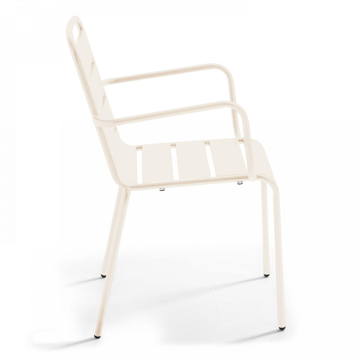 GARTENSET 7-tlg., Elfenbeinfarbe - Creme, Metall - Oviala