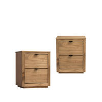 NACHTTISCH 2 SCHUBLADEN Sven Natürlich 47 cm x 58 cm 2er-Set - Naturfarben, Holz (47/58/39cm) - Klast Home