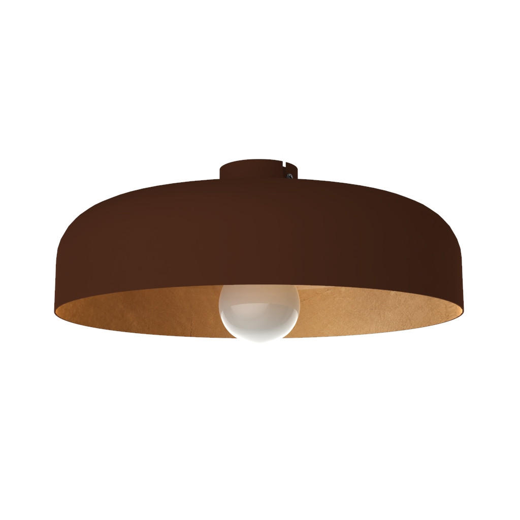 DECKENLEUCHTE Tuzzi - Goldfarben, Metall (40/40/12cm) - Lumicom