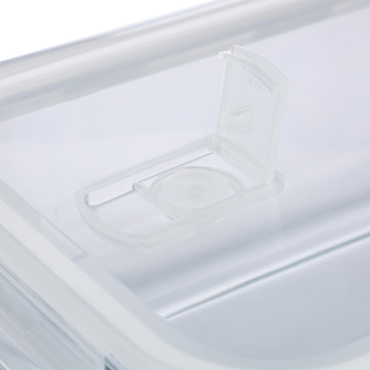 SÚPRAVA sklenených dóz - priehľadné, plast/sklo (23/8/17.5cm) - Relaxdays