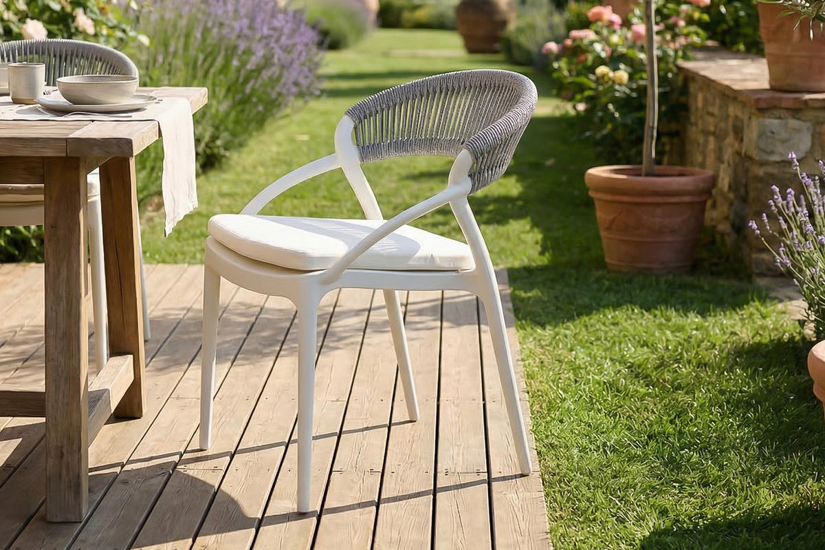 GARTENSTUHL KISO Grau Kunststoff Stapelbar - Grau, Kunststoff (54/79/58cm) - KAWOLA