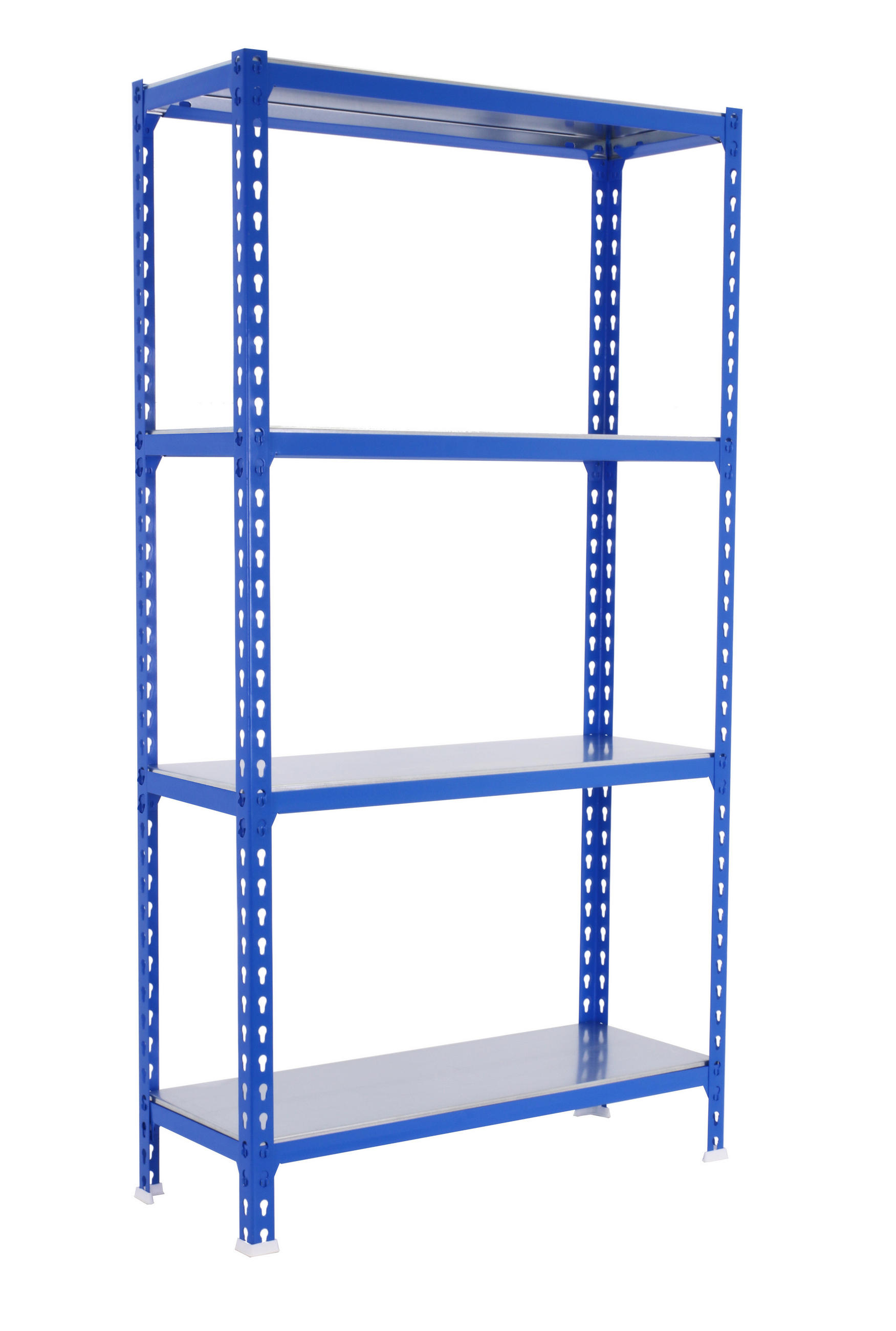 SCHWERLASTREGAL Mid Metal Shark HxBxT 150 x 120 x 50 cm Fachlast 200 kg Blau-Verzinkt - Blau, Metall (120/150/50cm) - PROREGAL