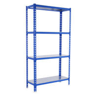 SCHWERLASTREGAL Mid Metal Shark HxBxT 150 x 110 x 30 cm Fachlast 200 kg Blau-Verzinkt - Blau, Metall (110/150/30cm) - PROREGAL