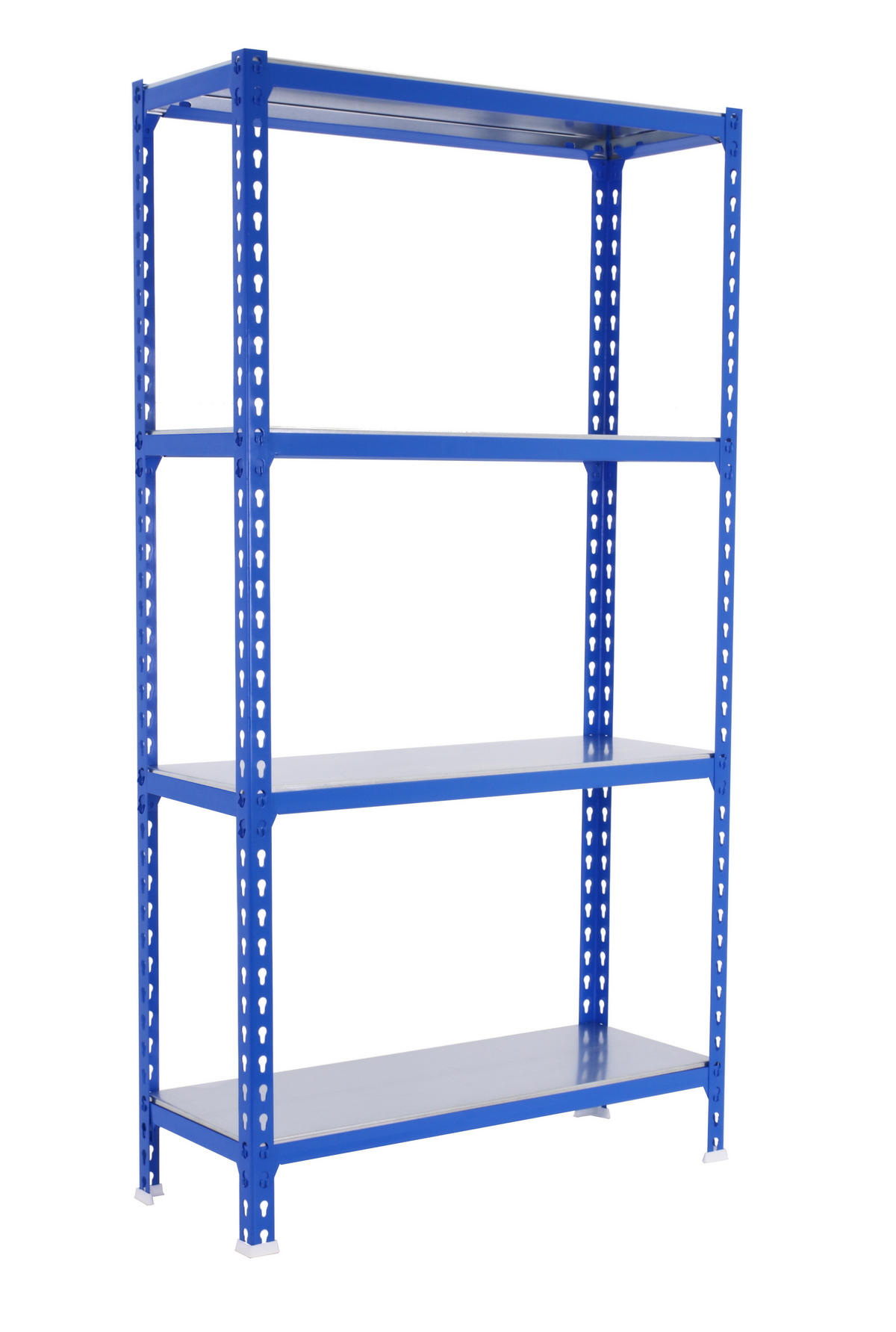 SCHWERLASTREGAL Mid Metal Shark HxBxT 150 x 110 x 30 cm Fachlast 200 kg Blau-Verzinkt - Blau, Metall (110/150/30cm) - PROREGAL