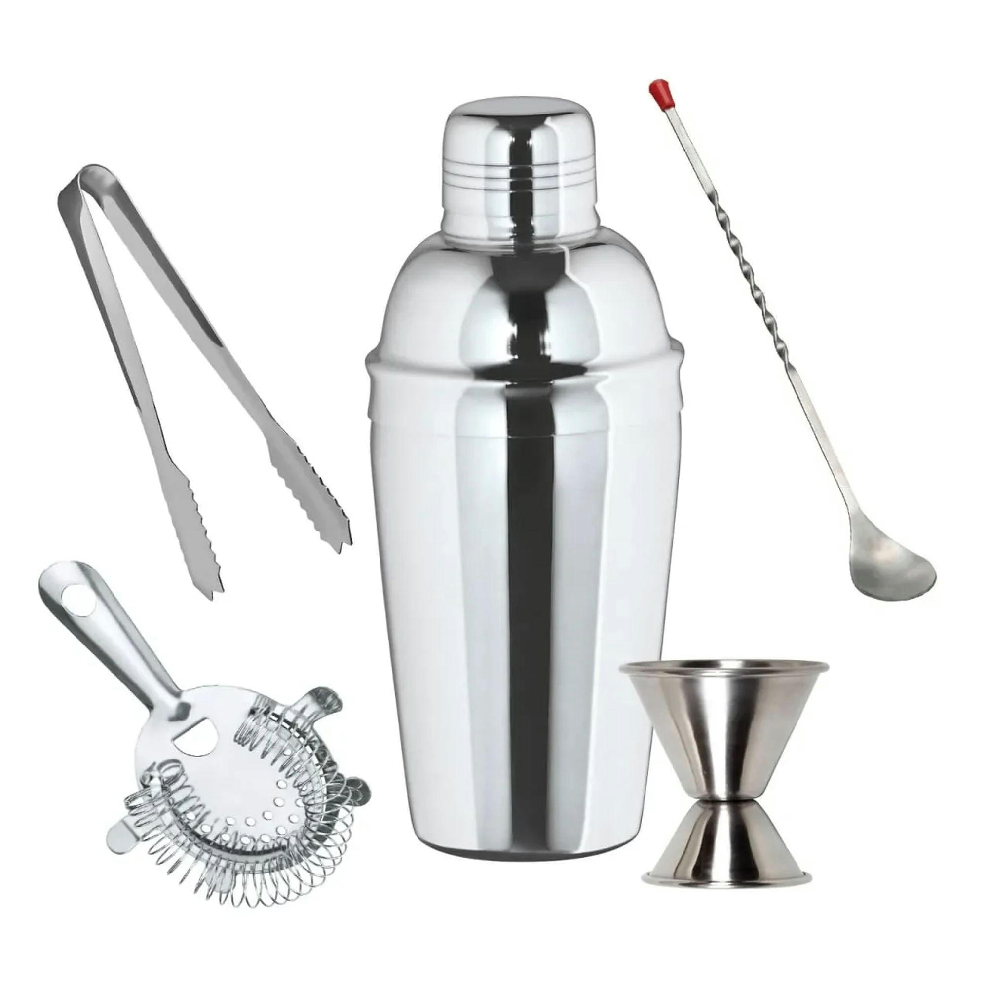 COCKTAILSET, 3-teilig, Edelstahl, groß - Edelstahlfarben, Metall (1/1/1cm) - ich-zapfe
