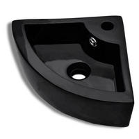 WASCHBECKEN Kress 45/32/12.5 cm - Schwarz, Keramik (45/12.5/32cm) - Nettlife