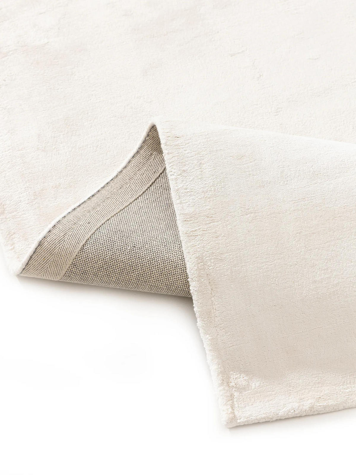 VISKOSETEPPICH Nela Ivory 160x230 cm - Creme, Textil (160/230cm) - benuta Pure