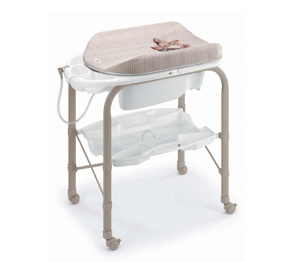 WICKELTISCH mit Badewanne Cambio für Babys - Weiß, Kunststoff (54/104/95cm) - Cam il Mondo del Bambino S.p.A.
