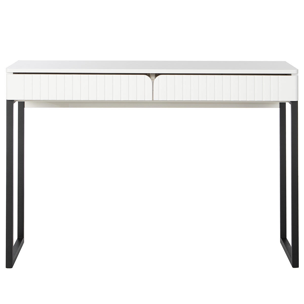 SCHREIBTISCH - Schwarz, Holzwerkstoff/Metall (40/110/75cm) - home24