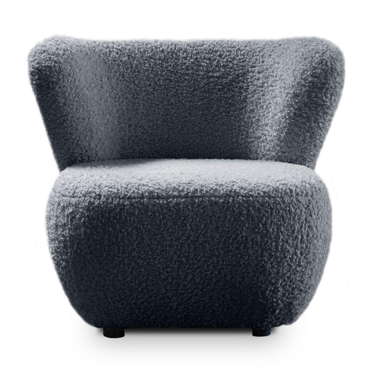 SESSEL ARLO LOUNGE Rolf 07 - Graphitfarben, Textil (85/74/58cm) - Lookway