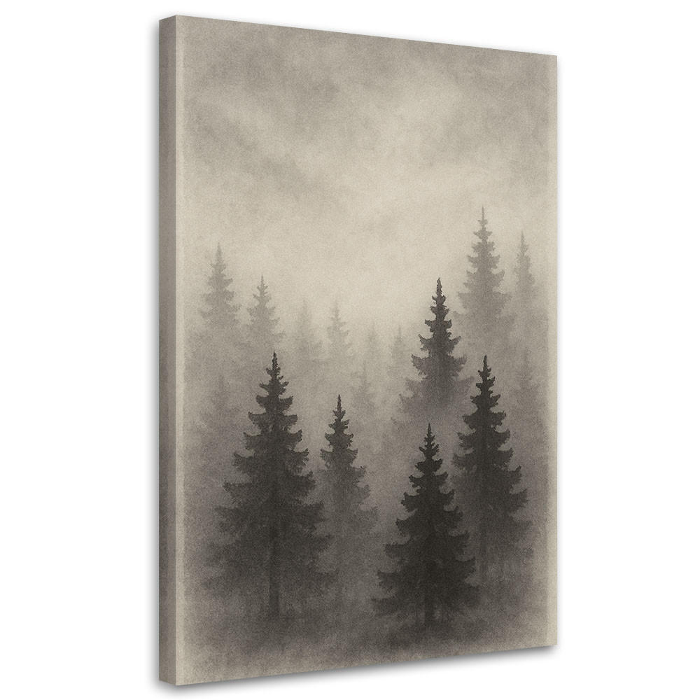 Feeby Leinwandbild Grau 70x100 cm