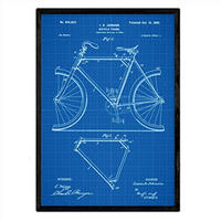 POSTER Marco Patent Fahrrad A3 Rahmenlos - Klar, Papier (29.7/5/42cm) - Nacnic