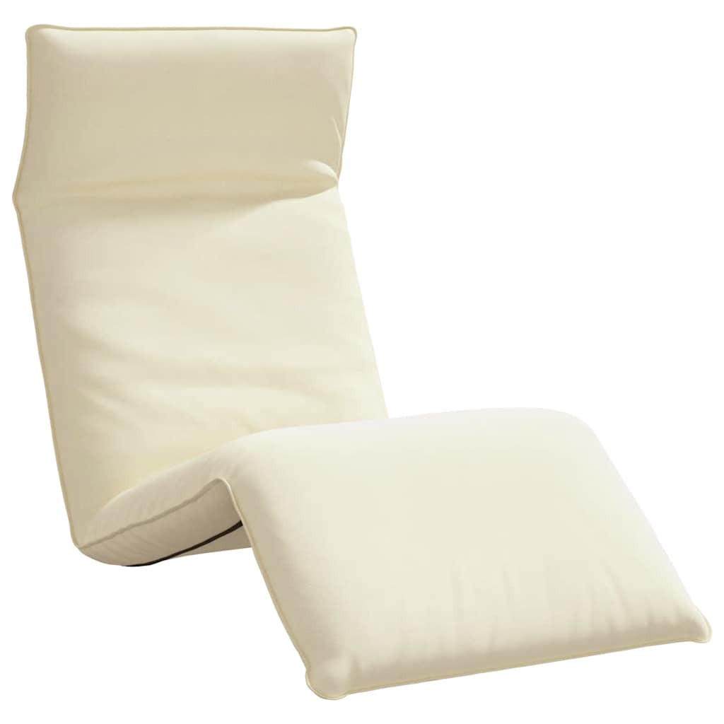 SONNENLIEGE Klappbar Creme 175/54/8.5 Cm Oxford-Gewebe - Creme, Textil (175/8.5/54cm) - vidaXL