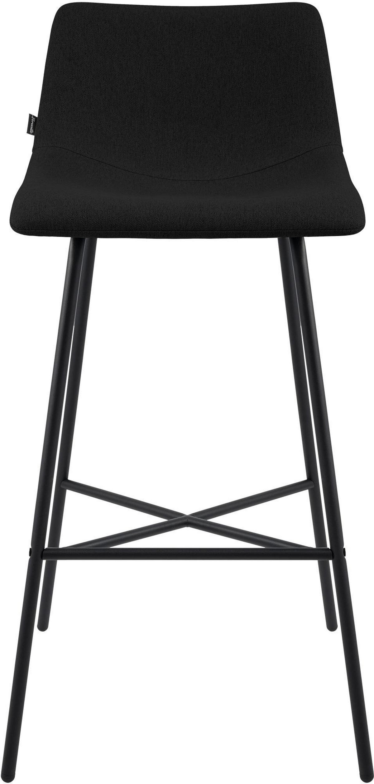 BARHOCKER Altona 98x44x49 cm schwarz - Schwarz, Metall (44/98/49cm) - furnicato