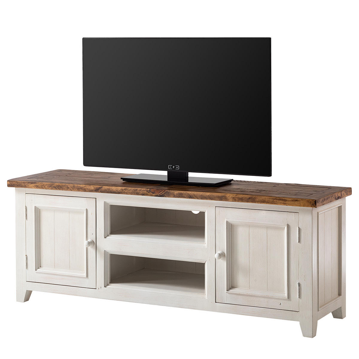 TV-LOWBOARD - Kiefer massiv - Kieferfarben, Holz (160/60/45cm) - home24