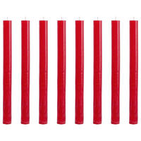 STABKERZE (8er-Set) Rustic - Rot, Paraffin (2.2/24/2.2cm) - Butlers