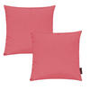 KISSENHÜLLE 2er Set Fino uni 40/40 cm - Hellrot, Textil (40/40cm) - Magma Heimtexx