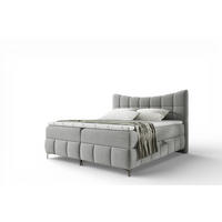 BOXBETT Charles In Freya - Grau, Holzwerkstoff/Textil (200/200cm) - Fun Möbel