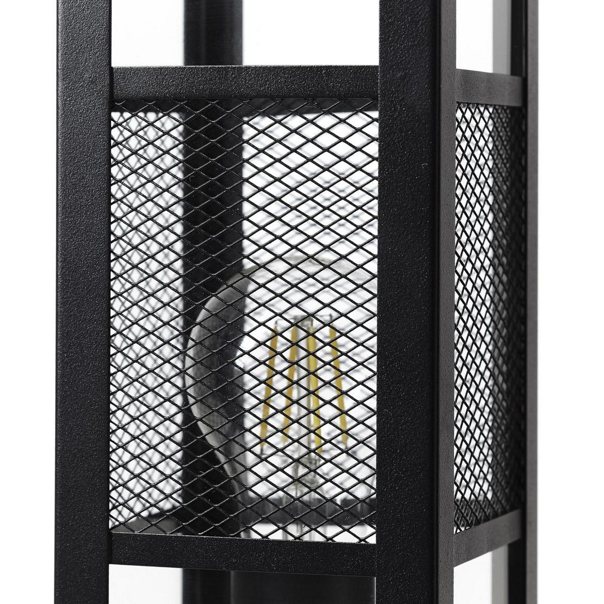 AUSSENSOCKELLEUCHTE Getta 96410/06 - Schwarz, Metall (10/10/50cm) - Brilliant