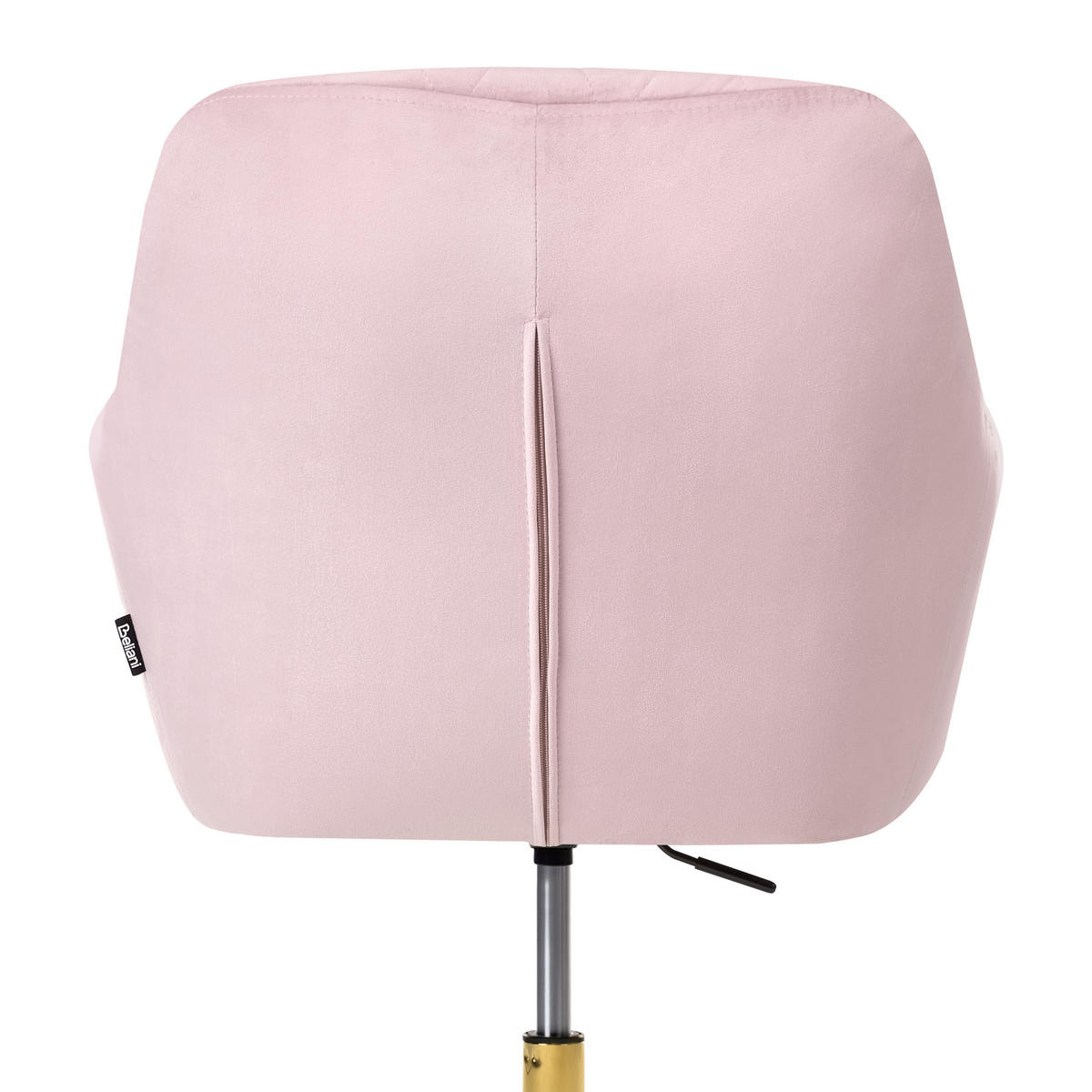 SCHREIBTISCHSTUHL Samtstoff Pastellrosa Leloria - Pink, Textil (60/83/60cm) - Beliani