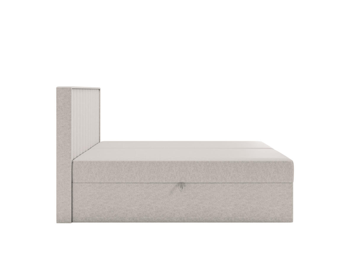 BOXBETT - Taschenmatratze + Topper 180x200 elfenbein velvet - Creme, Holz/Holzwerkstoff (180/200cm) - SIMKAM Furniture