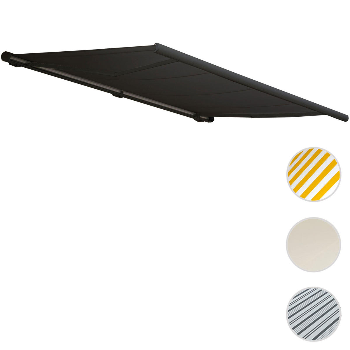 ELEKTRISCHE KASSETTENMARKISE Anthrazit, Anthrazit - Anthrazit, Textil (450/23/300cm) - MCW