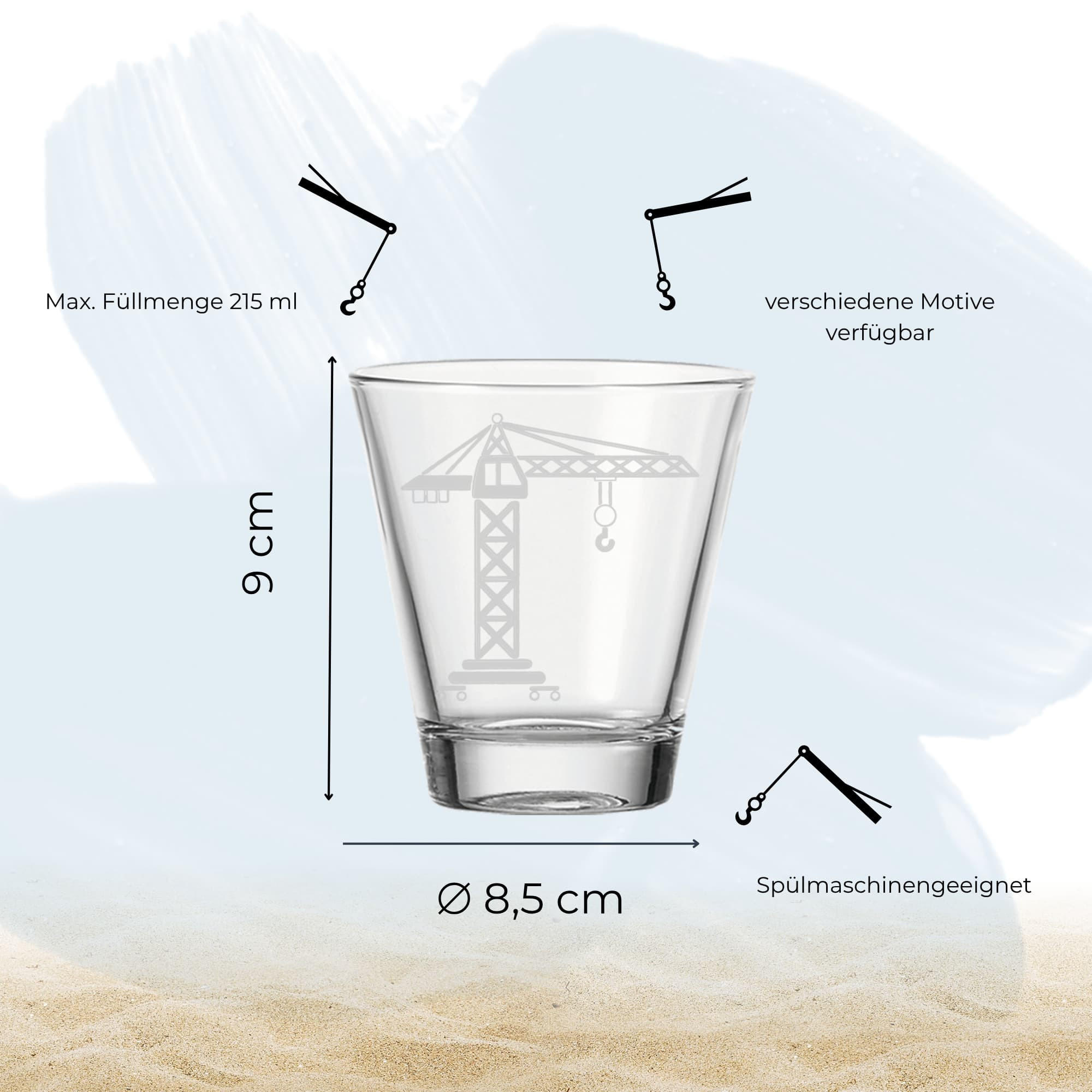 KINDERBECHER Kran transparent 215 ml - Transparent, Glas (0.215L) - LUXENTU