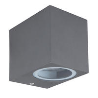LED AUSSEN-WANDLEUCHTE Anthrazit Klar - Anthrazit, Glas (6.8/8.1/9.2cm) - Globo Lighting