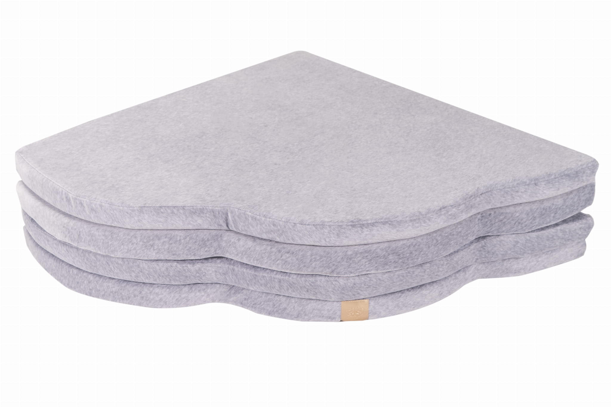 SPIELMATTE für Kinder, Wolke, Samt, Hellgrau - Grau, Textil (160/160cm) - MeowBaby