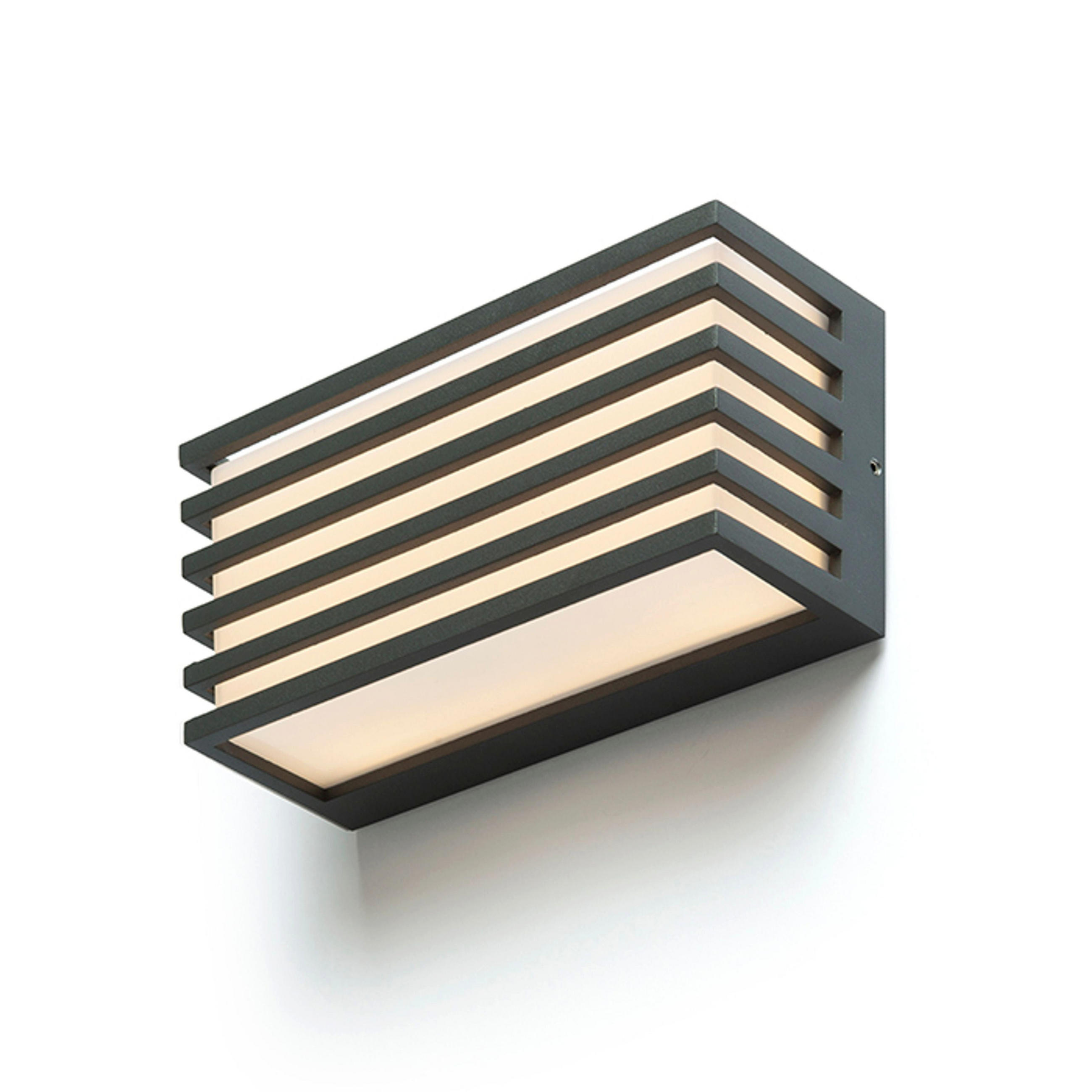 AUSSENLEUCHTE CLAIRE 21 Anthrazitgrau milchfarbenes Acryl 9 W IP54 - Grau, Kunststoff (82/20.7/107cm) - Rendl