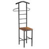 HERRENDIENER JIVO - Dunkelbraun/Schwarz, Metall (53/121/47cm) - CARO-Möbel