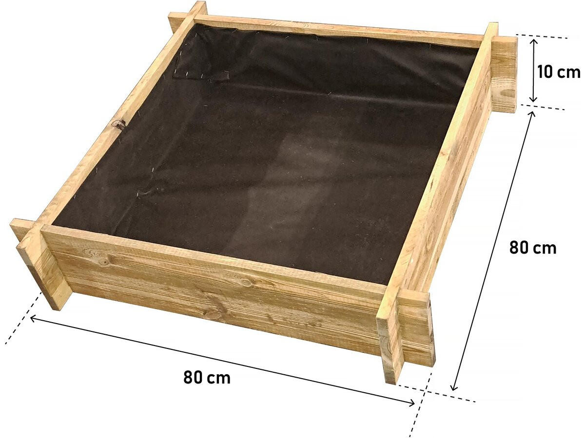 HOCHBEET/GEMÜSEBEET aneth - Hellbraun, Holz (80/10/80cm) - Habitat Garten