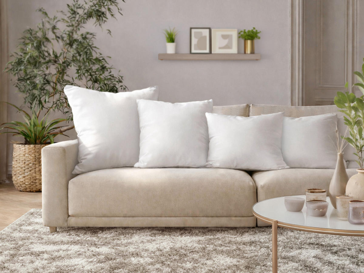 FEDERKISSEN PublikPrall 30/50 - Beige/Creme, Naturmaterialien/Textil (30/50cm) - beties Heimtextil