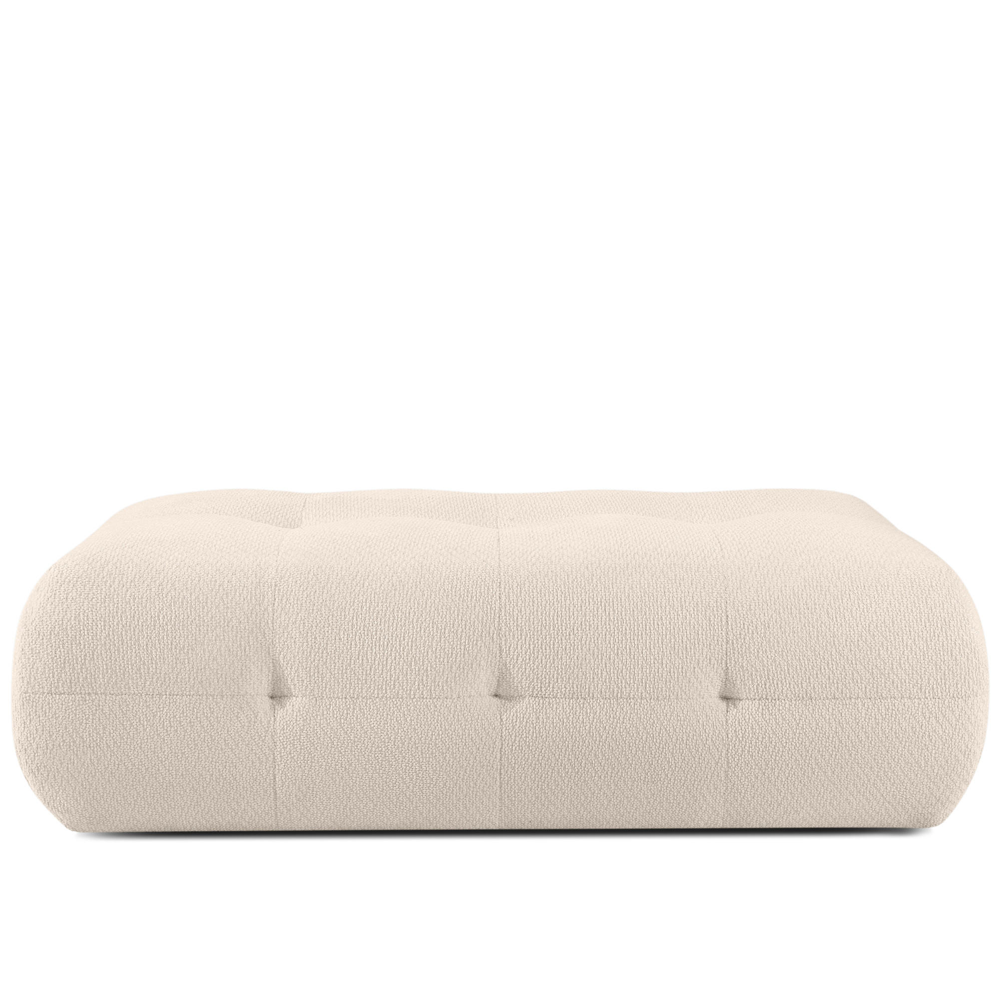 SITZHOCKER ALIGRA, Hellbeige - Beige, Holz/Holzwerkstoff (144/44/95cm) - KONSIMO®
