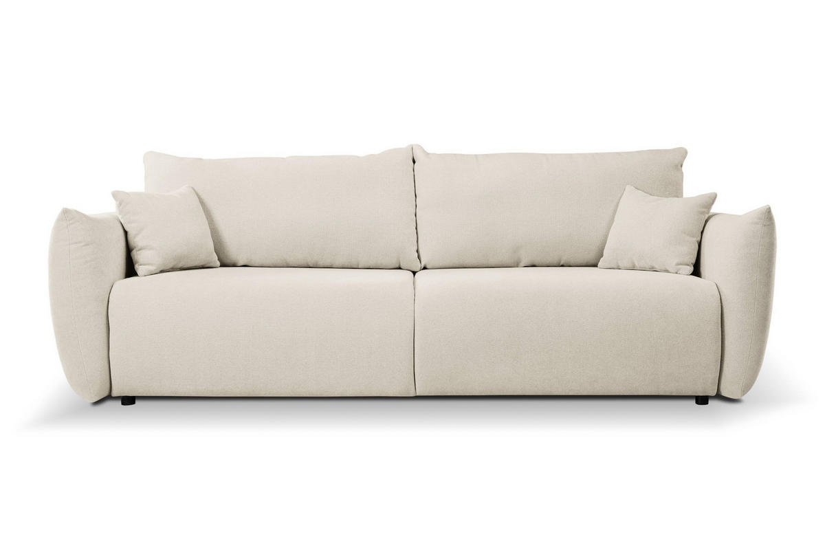 SOFA Hallora - Ecru (Melody 14) - Ecru, Holzwerkstoff (240/88/108cm) - Möblo