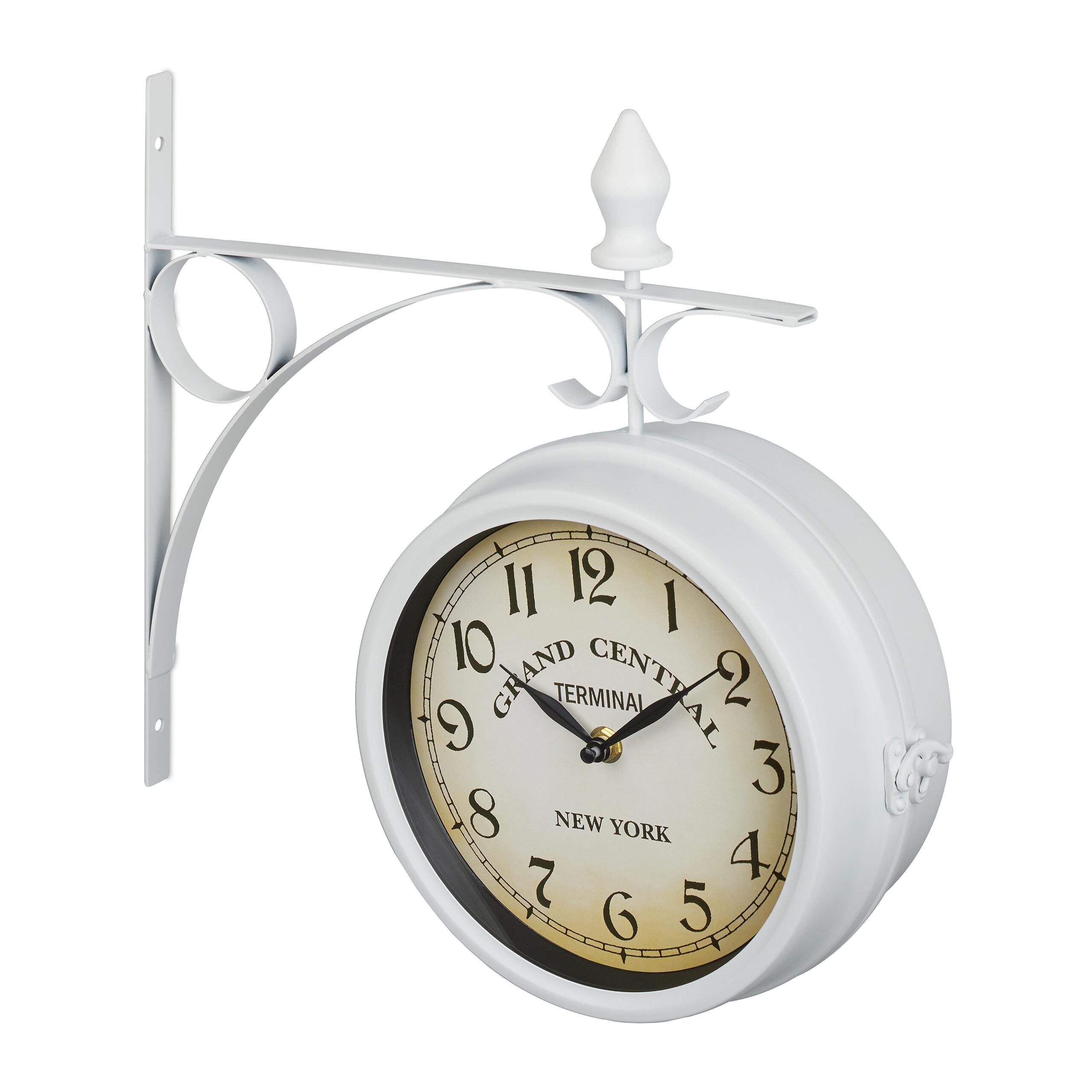 CEAS Alb dublu față de perete analog silențios 34 cm